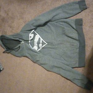 Medium Gray Superman Hoodie